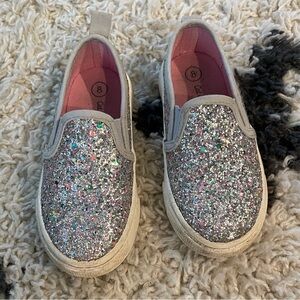Cat & Jack Muti-Color Sparkly Slip Ons Size 8